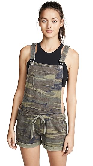 camo overalls womens shorts