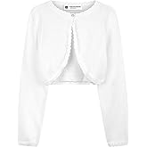 BlackButterfly Girls Long Sleeve Sparkle Cardigan Childrens Kids Bolero Shrug
