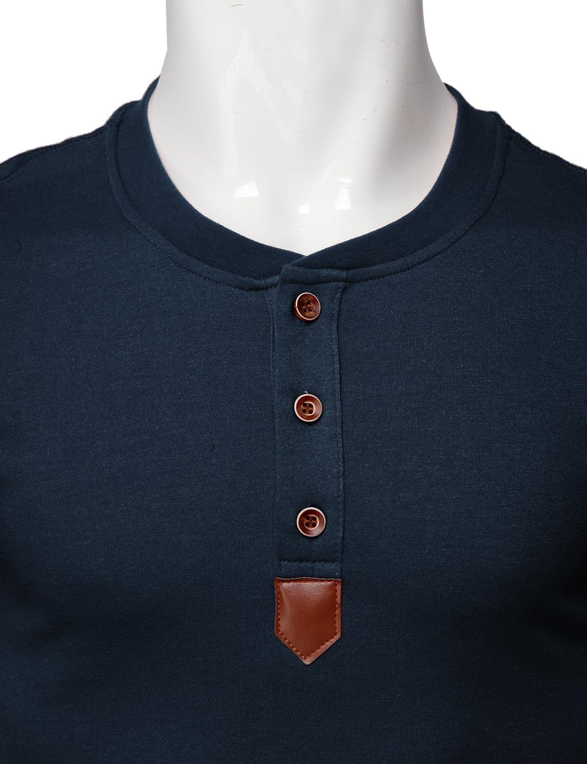 H2H Mens Casual Slim Fit Henley T-Shirt Long Sleeve at  Men’s Clothing store