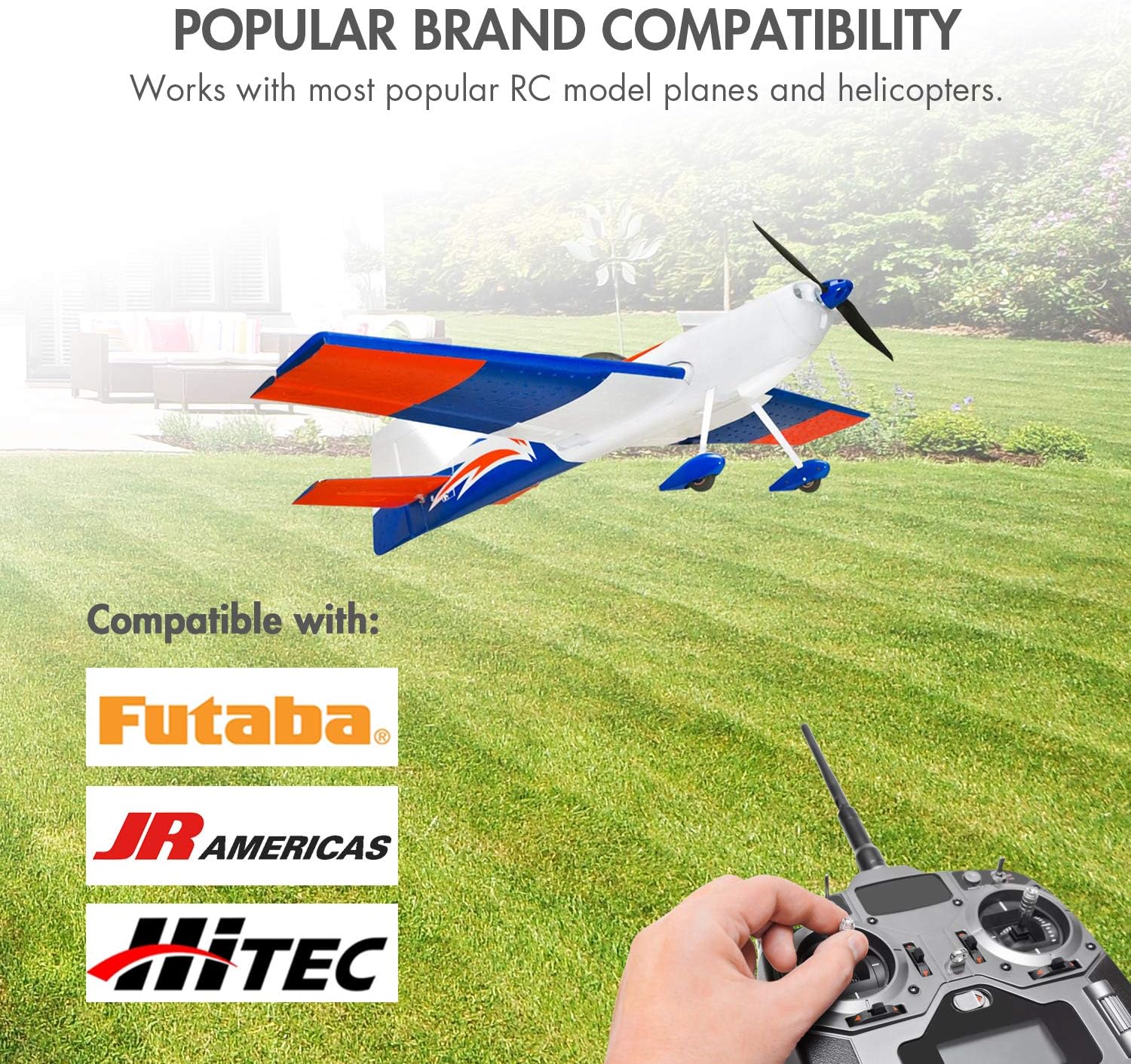 Tenergy NiMH Receiver RX Battery with Hitec Connectors 6V 2000mAh High Capacity Rechargeable Battery Pack for RC Airplanes/RC Aircrafts and More: Toys & Games