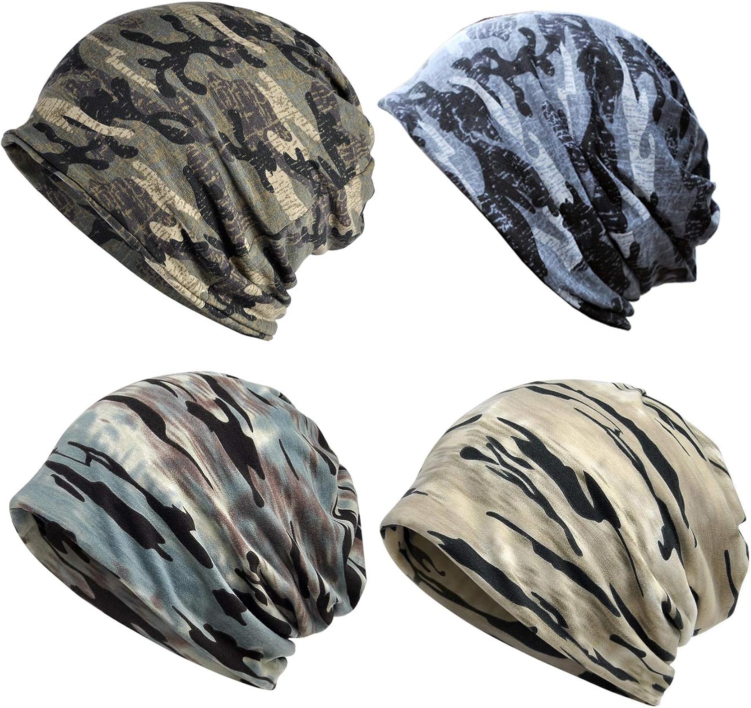 Cotton Fashion Beanies Chemo Caps Cancer Headwear Skull Cap Knitted hat Scarf for Women (2pack-d) at  Women’s Clothing store