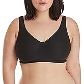 Hanes Womens Wireless Bra, Smooth Comfort Full-Coverage T-Shirt Bra for Women, Single Or 2-Pack