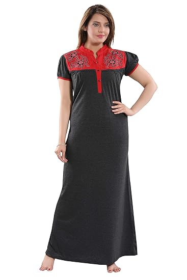 Hosiery Cotton Nighty for Women (Available in Multicolour)