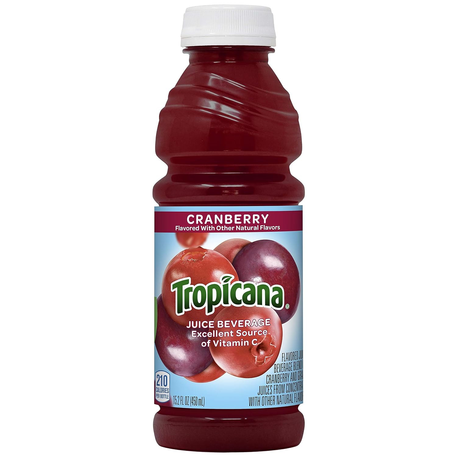 Tropicana cranberry Juice Beverage 15.2 floz plastic bottle (048500008645)