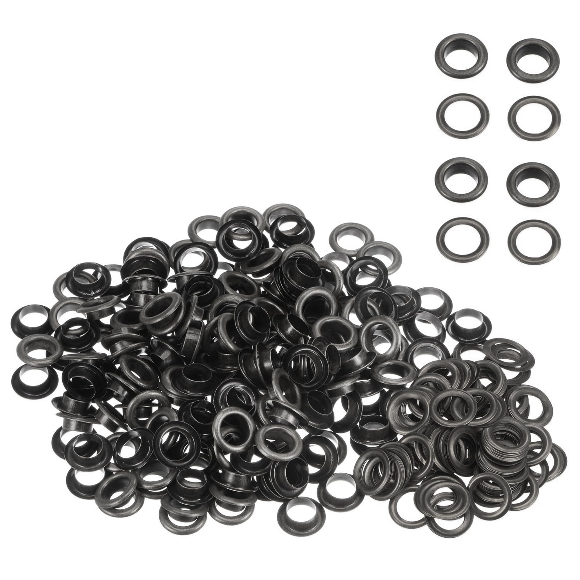 WedDecor 14mm Gunmetal Brass Eyelets Grommets with Washers for Books, Arts & Crafts, Sewing, Bags, Leather Crafting, Scrapbook, DIY Projects and Rust Proof, 100pcs