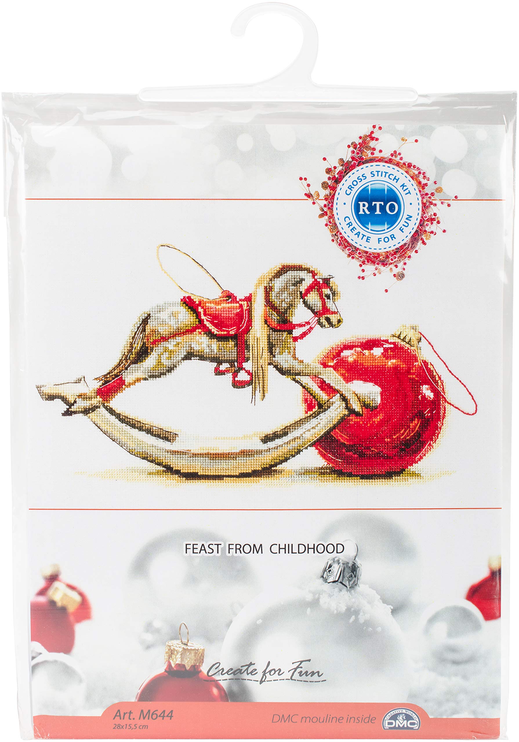 RTO Cross Stitch Kit, Cotton, Multicoloured, 28x15,5 cm