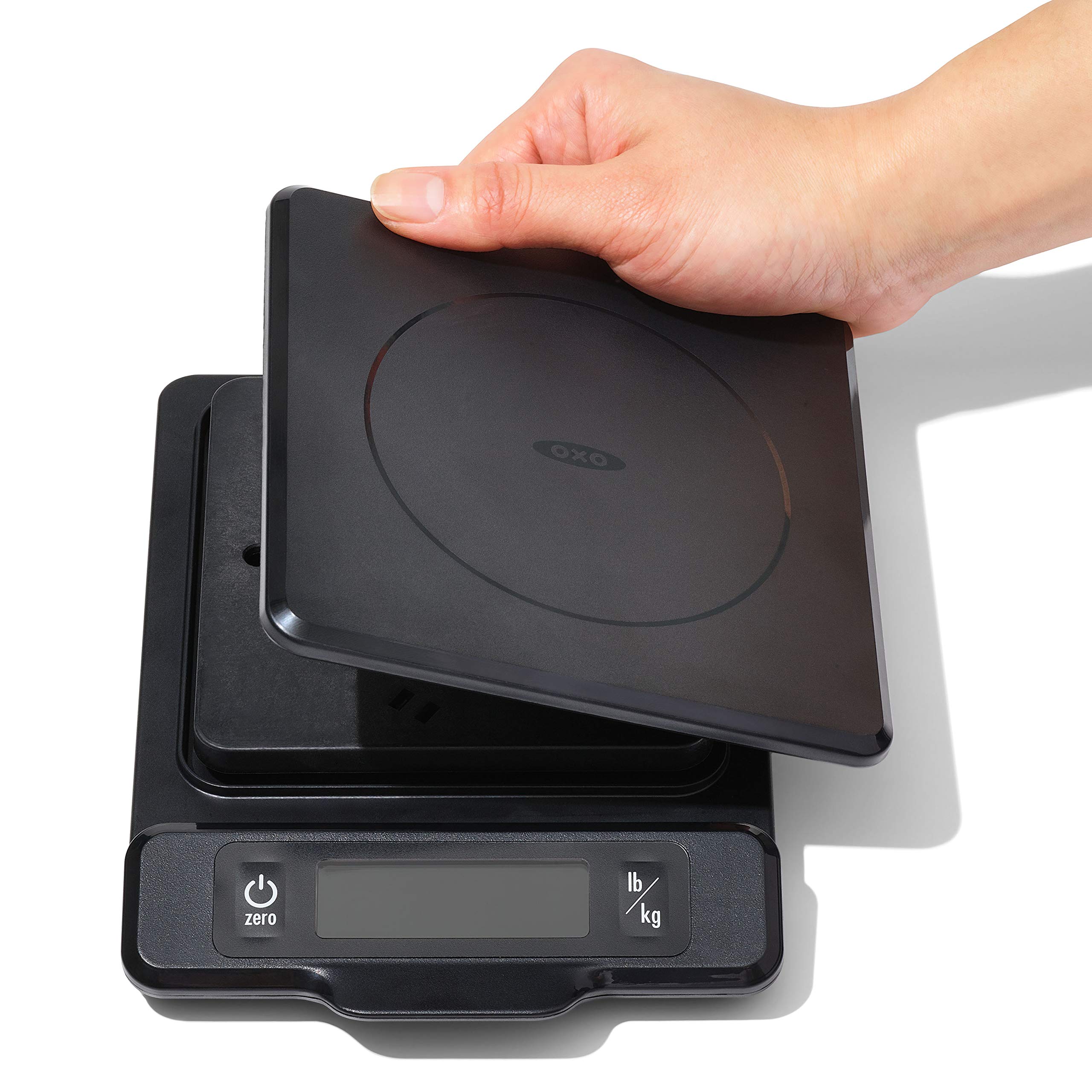 OXO Good Grips 5-lb Kitchen Scale with Pull-Out Display, Black