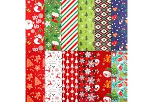24pcs Christmas Pattern Paper, 11.8x11.8 Inch Double Sided Christmas Craft Paper Snowman Santa Claus Decorative Craft Paper f