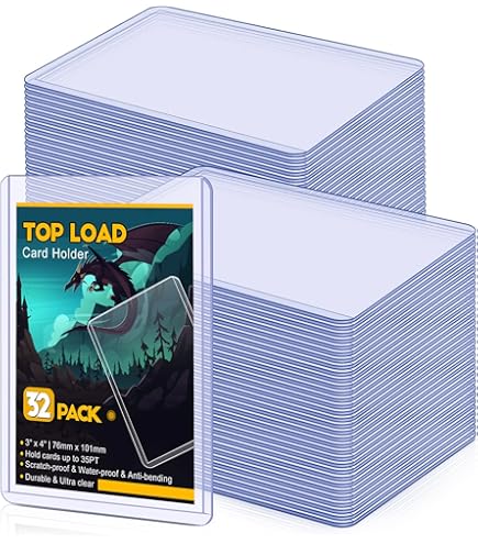 PRO SAFE Card Sleeves 100 Pack PRO SAFE Card Sleeves  35pt, Perfect For  Top Loaders, Protect Pokemon & Sports Cards Acid-free Card Sleeves Bulk