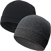 vidsel 100% Cotton Skull Caps for Men Women Breathable Night Cap Sleep Hats Soft Lightweight Running Beanie Helmet Liner