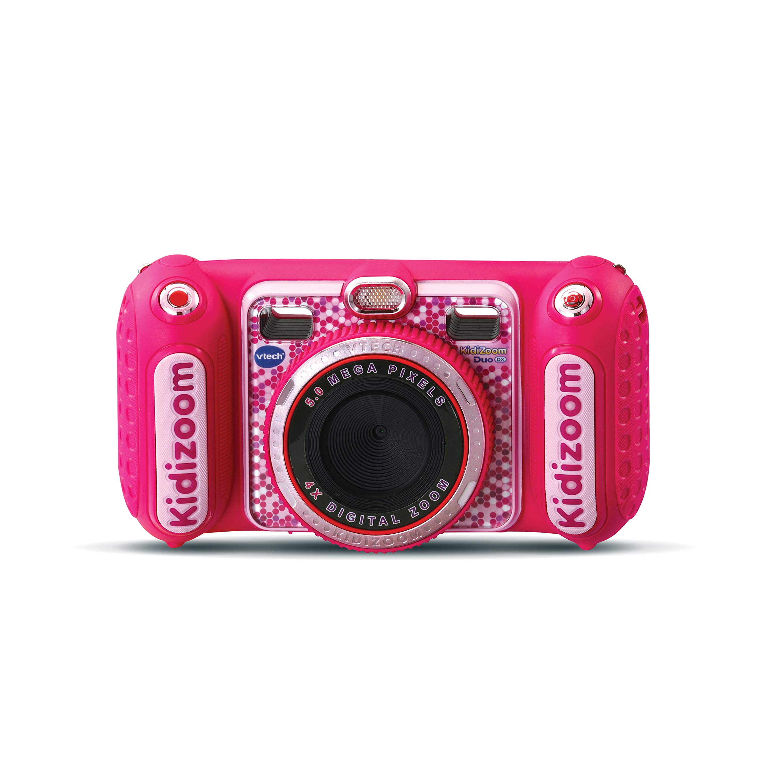 VTech - KidiZoom Duo DX Pink, 10-in-1 Digital Camera for Children, Photo, Selfie, Video, Colour Screen, MP3 Player, Audio Headphones, Gift for Children from 3 to 12 Years