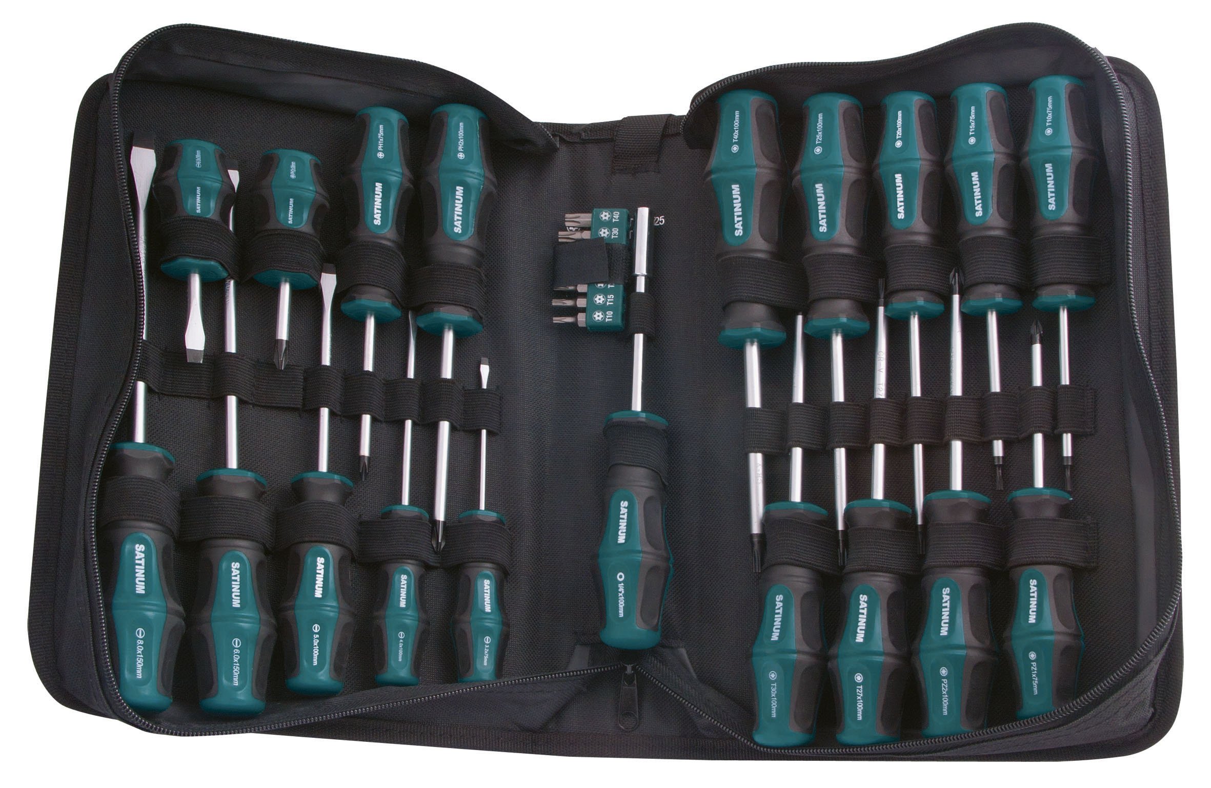 Satinum 131 Screwdrivers and Bits, Set of 26 Pieces