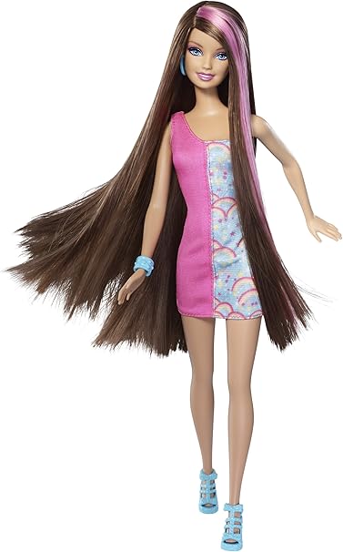 Amazon Com Barbie Hairtastic Long Long Hair Toys Games