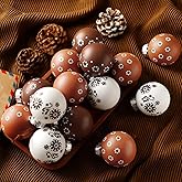 ShinyRelief 24 Pcs Mexican Talavera Ornaments 2.36 Inch Cinco de Mayo Cielito Lindo Tree Ornaments Platos De Barro Shatterproof Hanging Ball for Fiesta Party Home Farmhouse Decor Gift