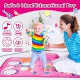 Lavliy Music Mat Baby Toys 0-6 Months 3 in 1 Piano Mat with Sticks view 5
