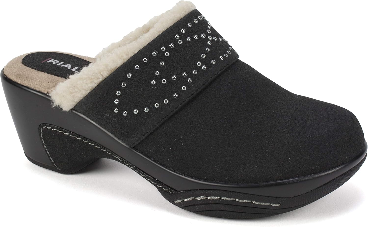 Buy Rialto Shoes Viggo Women�s Clog, Black/Sueded/FAB, 8 M