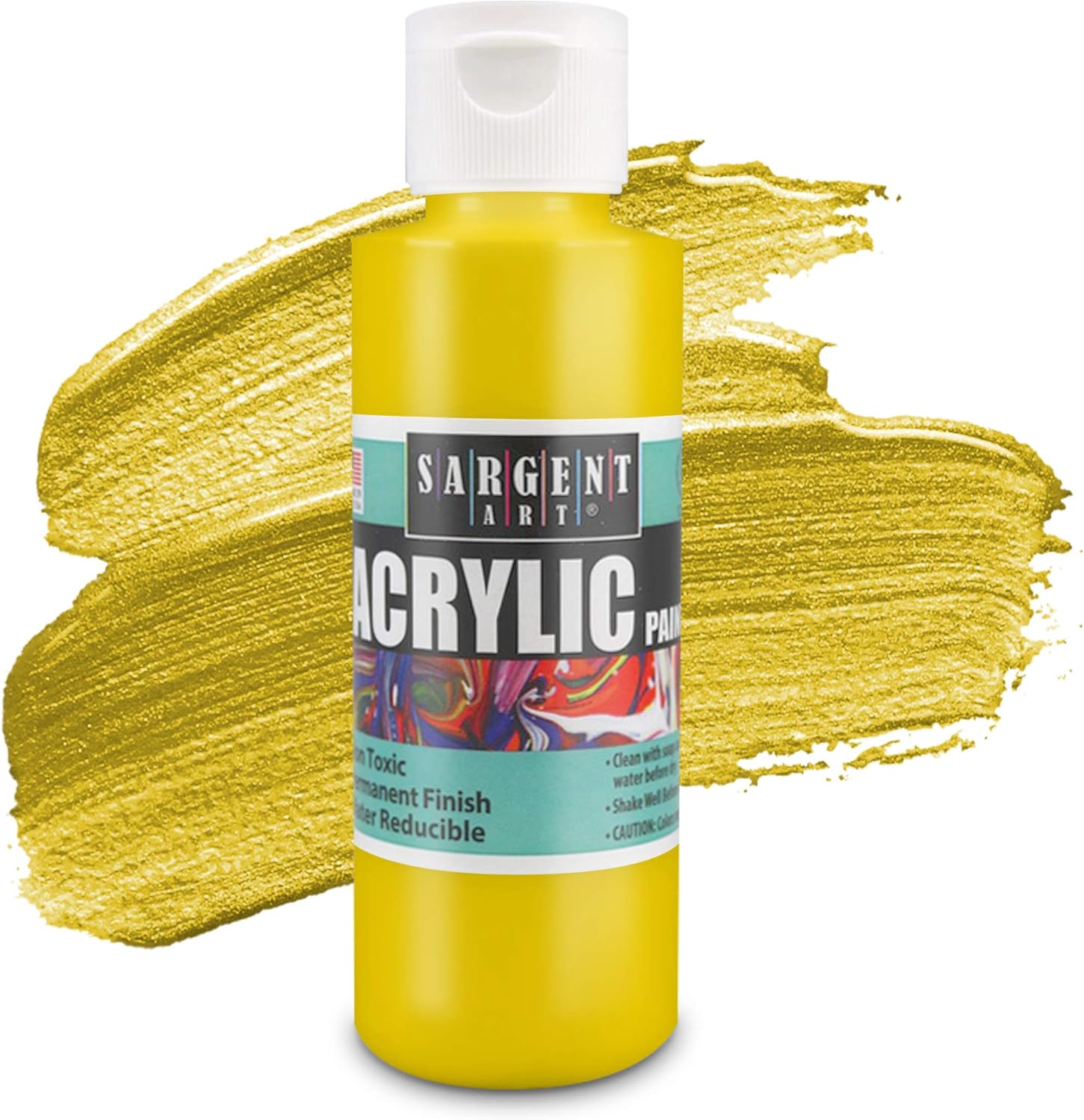 22-4806 Sargent Art Primary Acrylic Paint Set, 4 Ounce, 6-Pack