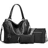 TANTOMI Tote Handbags for Women, Crossbody Bags Set Large Leather Purse Shoulder Handbags with Wallet Adjustable Straps