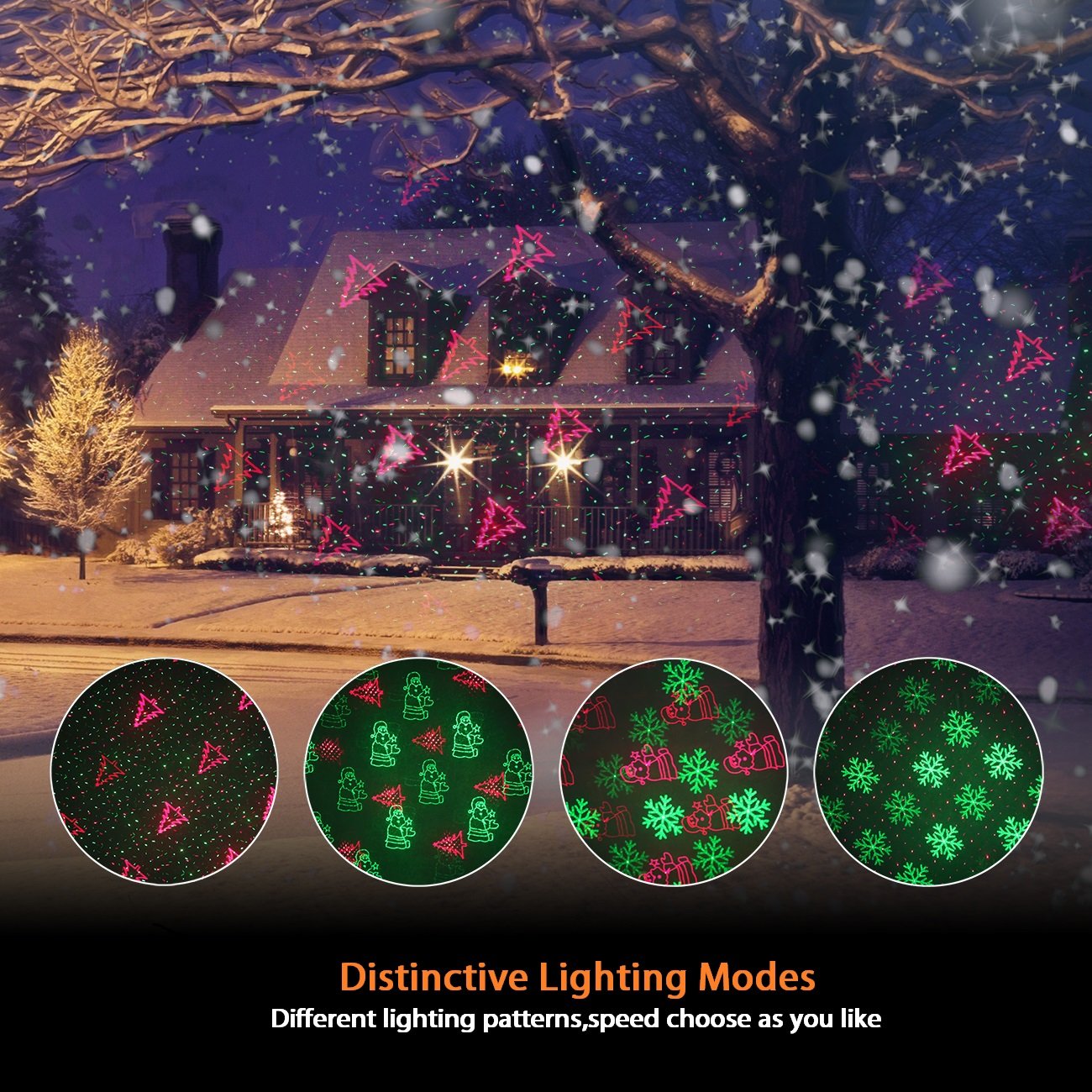 Laser Decorative Lights Garden Laser Light Projector Remote