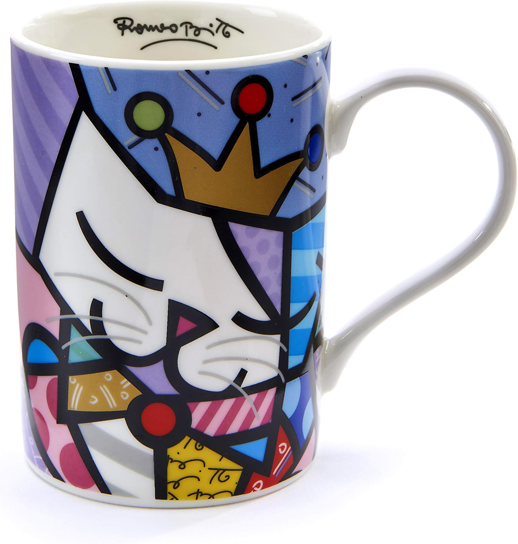 ROMERO BRITTO SPECIAL EDITION 12 oz MUG: SUGAR CAT DESIGN