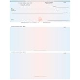 ABC Computer Voucher Checks Compatible w/Quick Books Check on Top, Chain Prismatic (500)