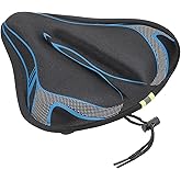 HARFINGTON Bike Seat Cover Bicycle Saddle Cushion with Large Comfortable Gel Padded Oversized Paddle for Men Women Stationary Bikes