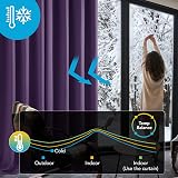 Deconovo Pencil Pleat Blackout Curtains Energy Saving Purple Grape 55x96 Pair view 2