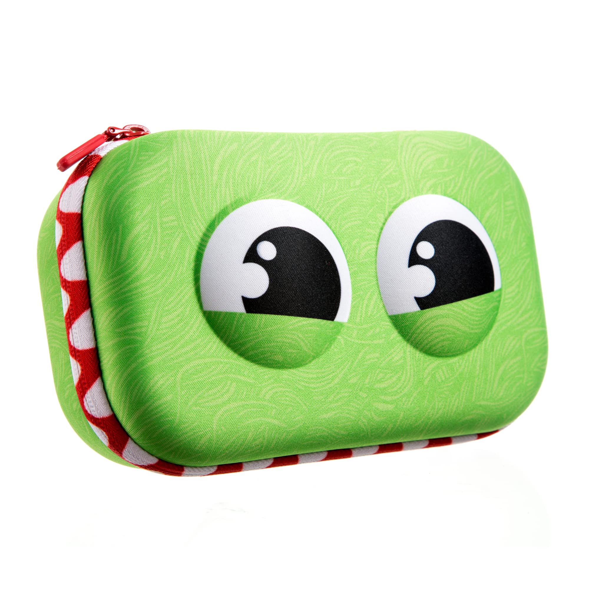 ZIPIT Wildlings Pencil Box for Boys, Large Capacity Cute Pencil Case for School, Stationery Organizer Box, Green