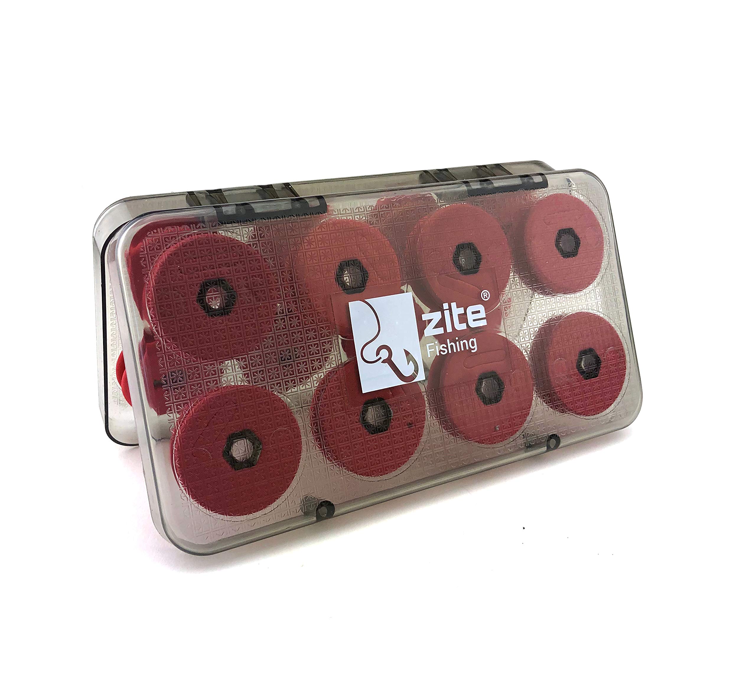 Zite Fishing Rig Fishing Line Hook Winder Set - 16 Pieces in Storage System Box