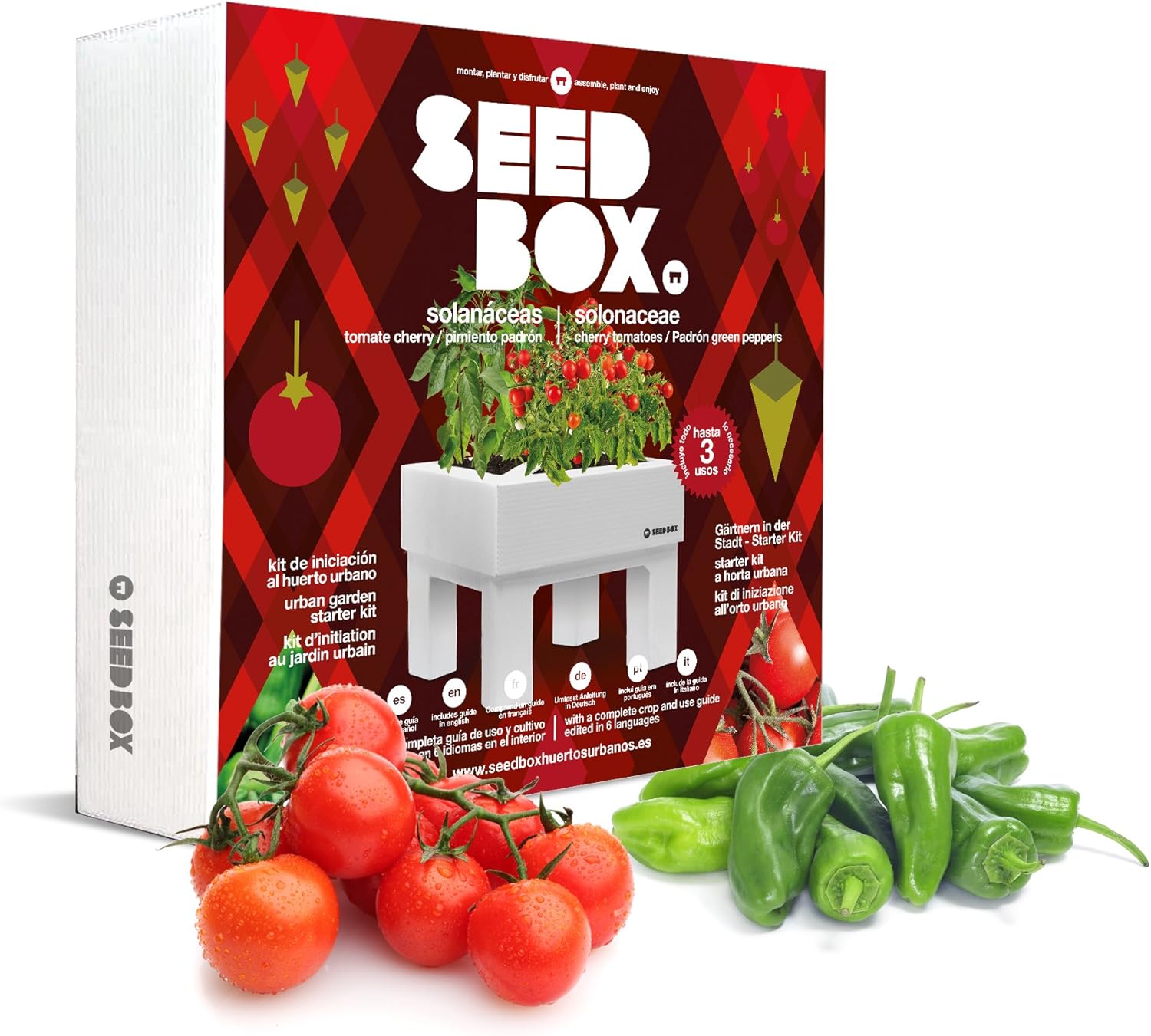 SeedBox SBCOSO - Huerto Urbano de Tomates Cherry y pimientos de ...