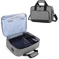 Luxja Projector Case, Projector Bag with Protective Laptop Sleeve, Projector Carrying Case with Accessories Pockets (Compatib