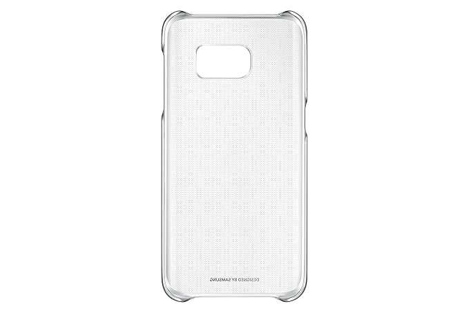 Samsung Clear Cover Hülle für Galaxy S7, silber/transparent