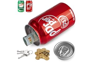 BARGIFTS Fake Can Diversion Safes,Stash Can,Keep Your Valuables Safe,11 fl oz/ 330 ml, Red