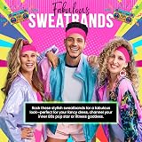 REDSTAR FANCY DRESS 3pc Neon Sweatband Set Headband Wristbands 80s 90s Party view 5