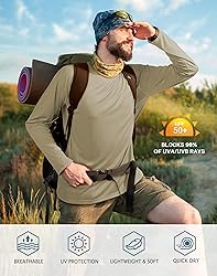 Roadbox Mens UPF 50+ UV Sun Protection Shirts