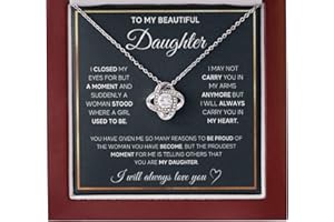 FG Family Gift Mall Birthday Gifts For Daughter Necklace, Father Daughter Gifts From Mom, Gifts For Daughter From Dad, Daughter Necklaces From Mom, Daughter Jewelry From Dad, To My Badass Daughter