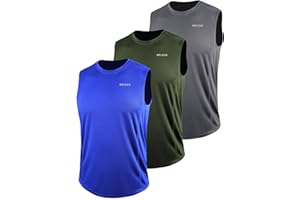 NELEUS Men's Dry Fit Workout Running Muscle Tank Top