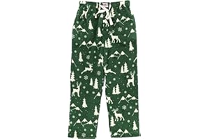 Lazy One Men's Fleece Pajama Pants, Nordic Fleece Pajama Bottoms for Men, Warm Pajama Pants