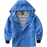 Hiheart Boys Girls Waterproof Hooded Jackets Cotton Lined Rain Jackets