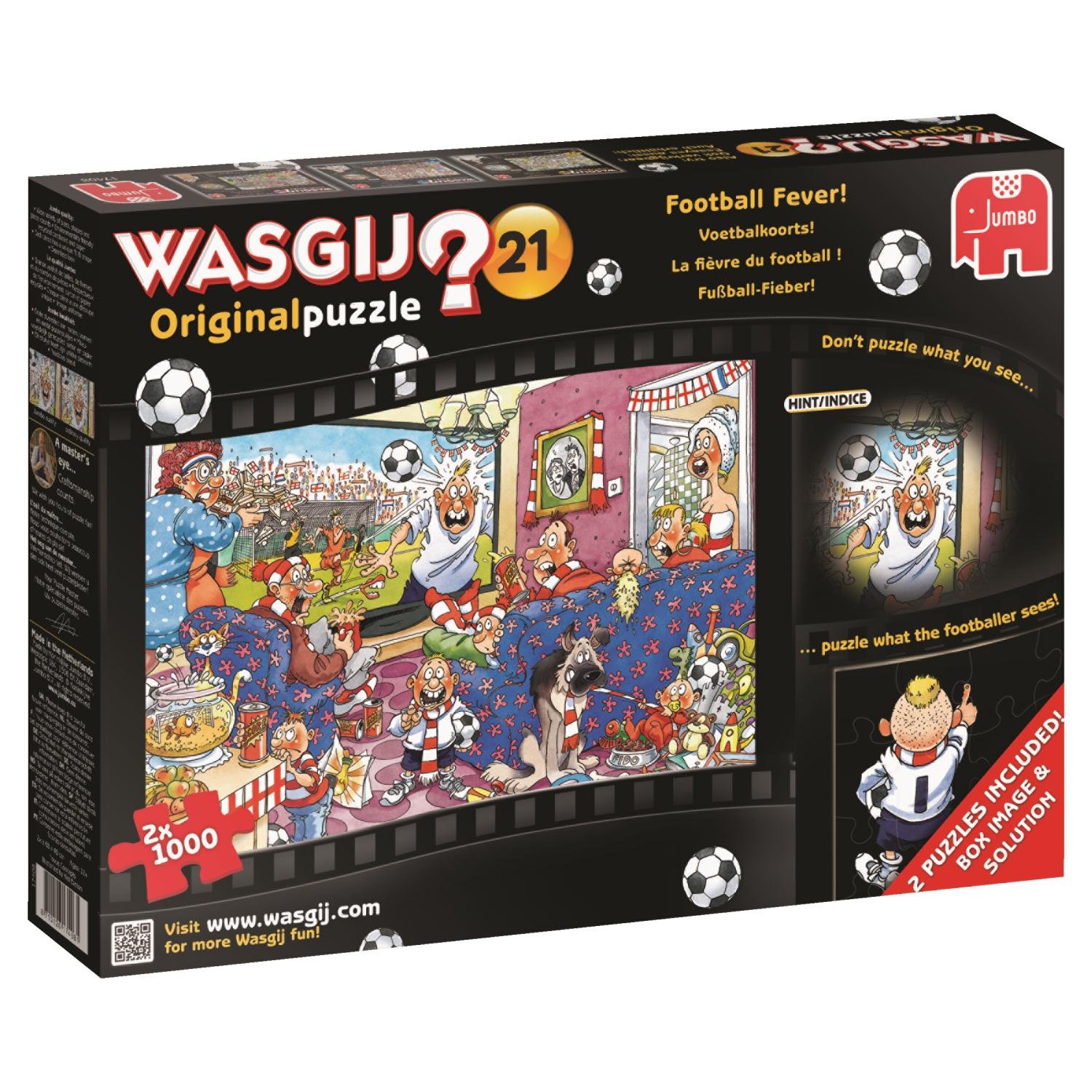 Jumbo 617408 Puzzle Wasgij Original 21 Football Fever 2 x 1000 Piezas
