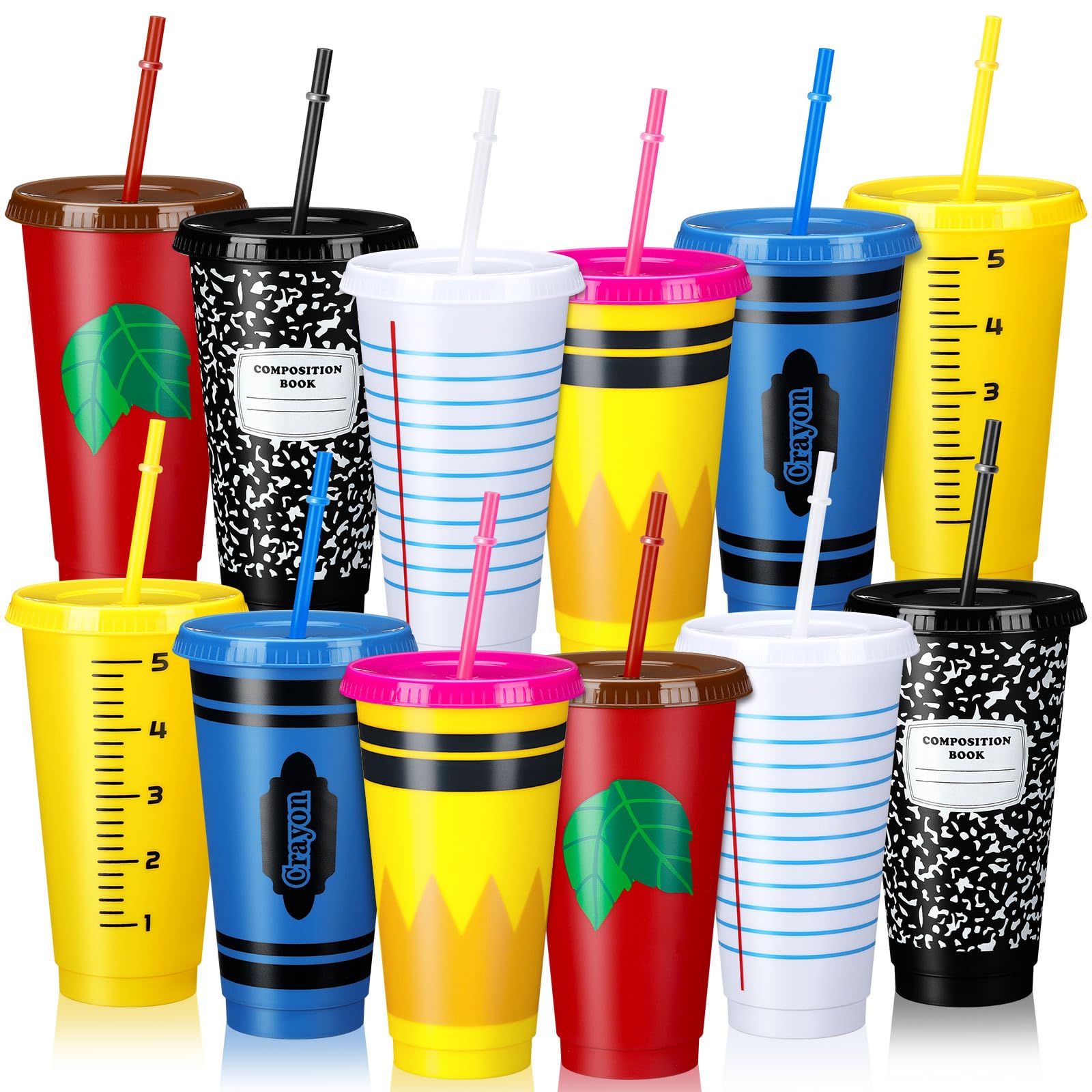 Photo 1 of ** SOLD AS IS NO RETURN/REFUNDS**
Rtteri 24 Pcs Teacher Appreciation Gifts Cups Teacher Valentine Gifts Bulk Reusable 24 oz Plastic Coffee Cups in Bulk Reusable Appreciation Tumblers with Lids and Straws