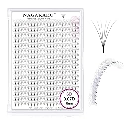 NAGARAKU Premade Fans Eyelash Extensions 320 Fans