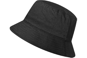 GADIEMKENSD 100% Cotton Bucket Hat - Unisex, UPF 50 Sun Protection, Lightweight, Packable