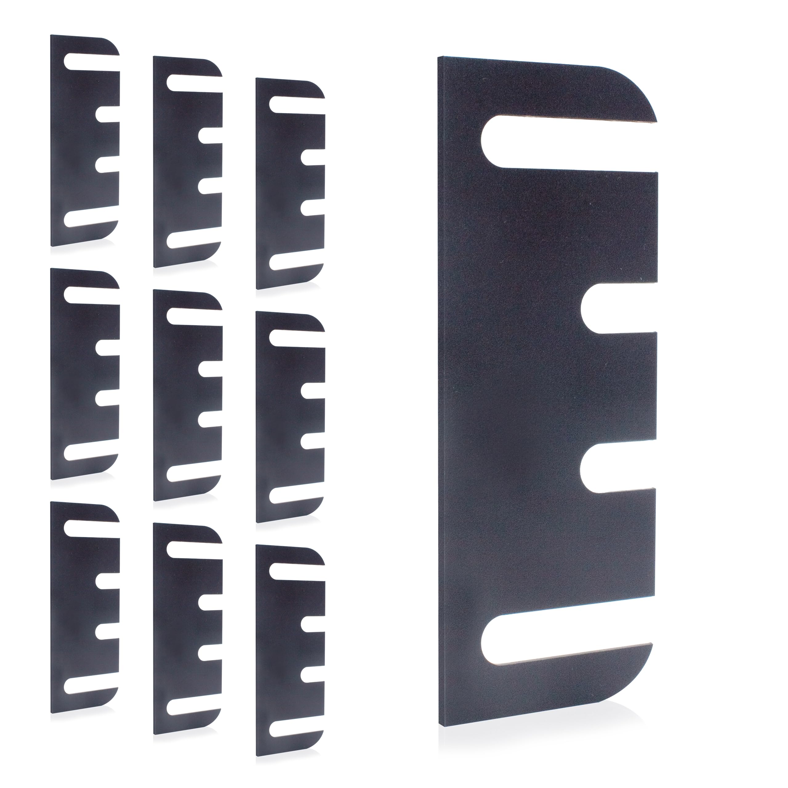 Photo 1 of 10 Pack Door Hinge Shims, 0.047 Inch Thickness, 4 Inch Hinge Shims, Hinge Shims Adjustable Spacer Parts for Doors Filling Gaps Align for Repair Replacement Kit