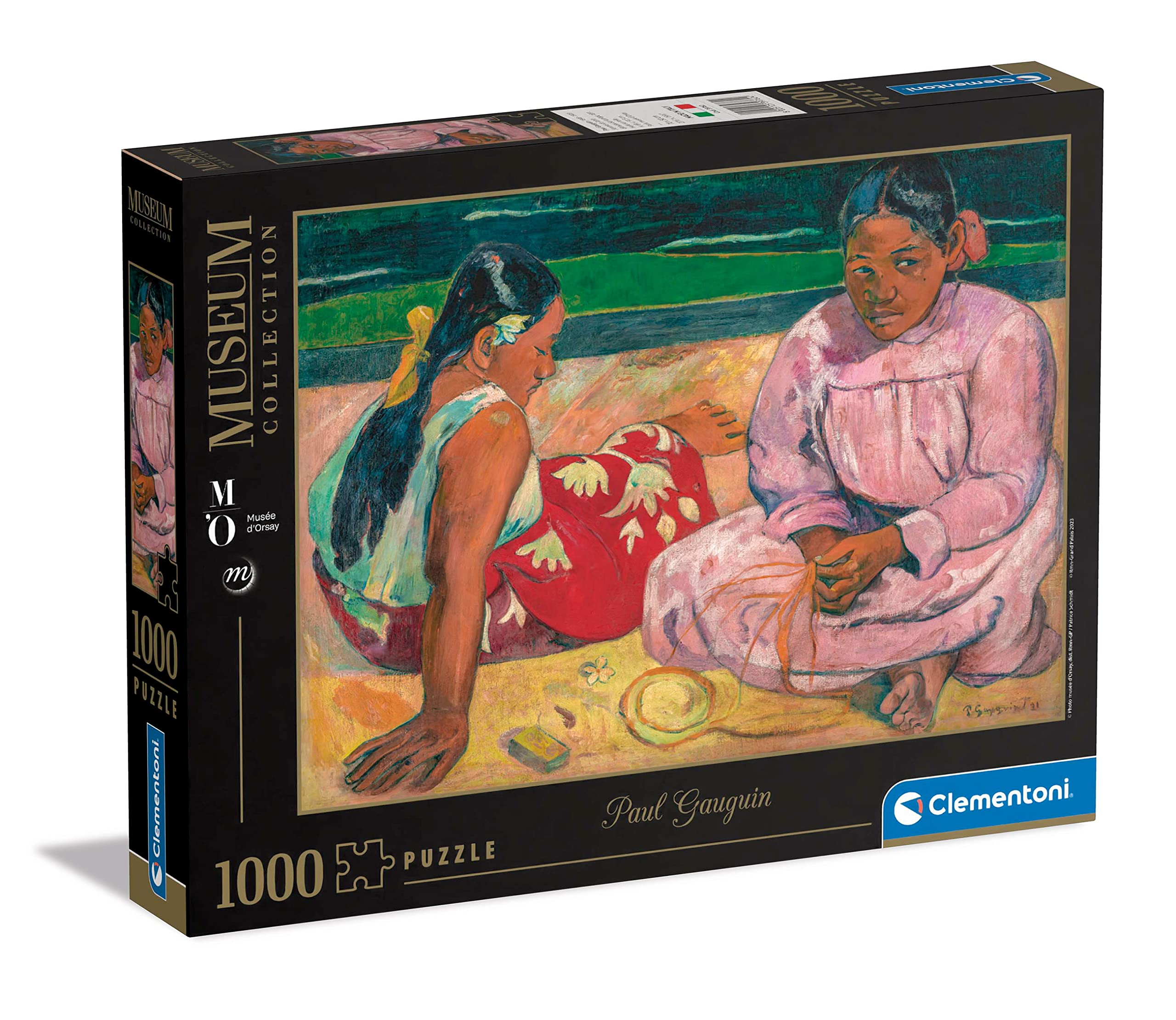 Clementoni - 39762 - Museum Collection Gauguin, "Femmes De Tahiti" - Jigsaw Puzzle 1000 Pieces, Jigsaw Puzzle For Adults - Made In Italy