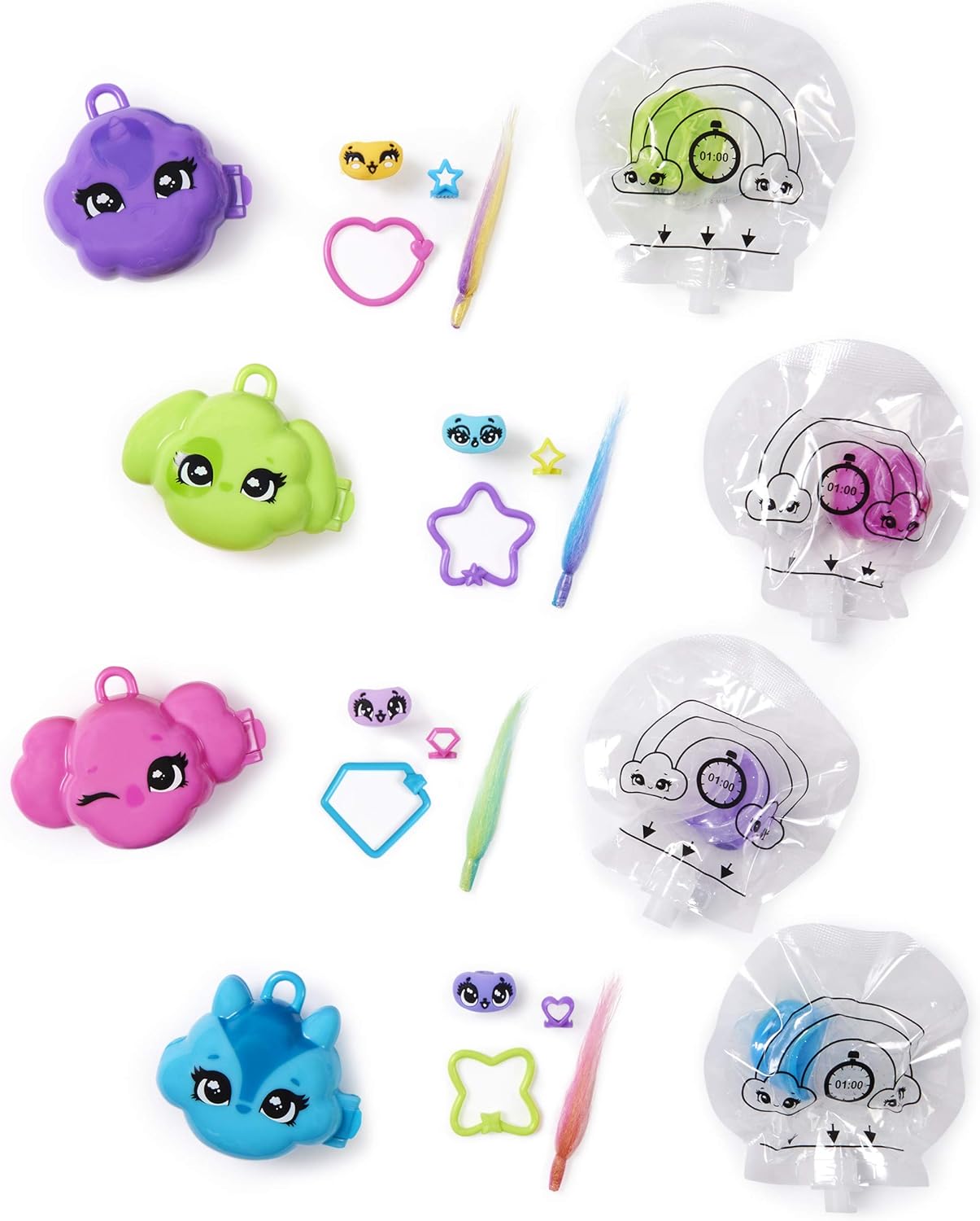 Rainbow Jellies Creation Kit with 25 Surprises to Make Your Own Squishy