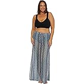 BECCA womens Sundown Zig Zag Pants, Casual, Split Leg, Beach Cover Ups for Women