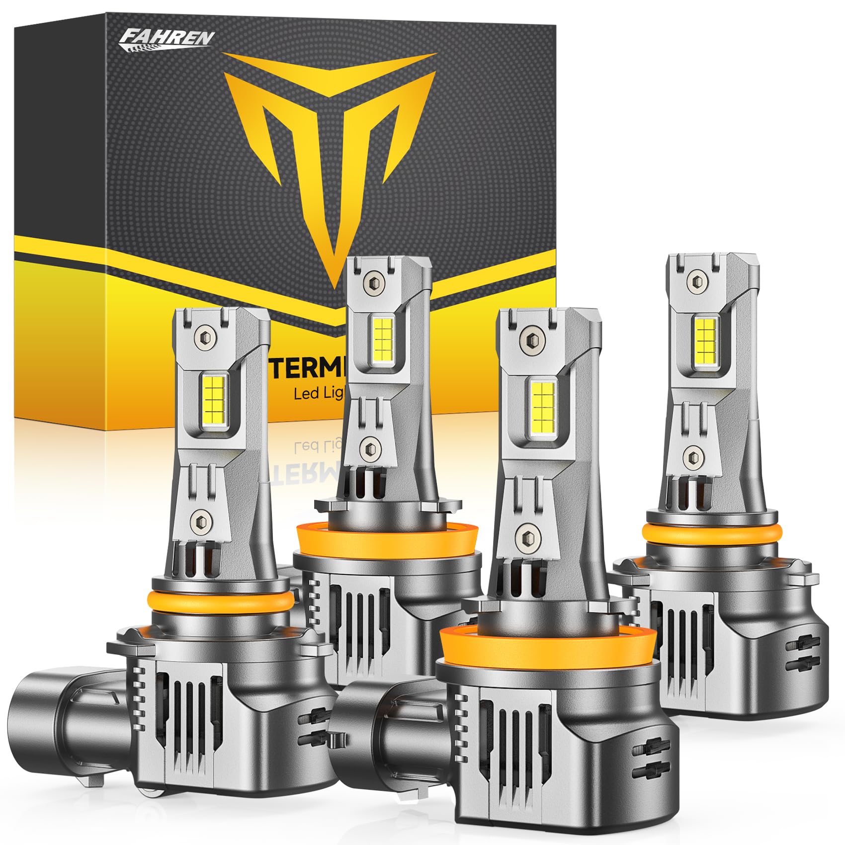 Photo 1 of FAHREN 9005/HB3 H11/H8/H9 Led Bulbs Combo – ???????? ????% Super Brighter Lighting HID Bulb,2026 Updated Fog Light Bulbs, 1:1 Mini Size, 6500K Cool White, Quick Install