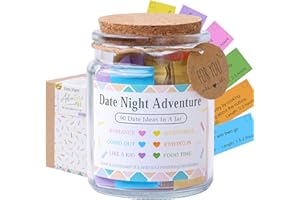 SOUTHLISA 90 Unique Date Ideas in a Jar, Fun Wedding Gift, Romantic Engagement Gift for Couples, Thoughtful Bridal Shower, Date Night Game for Him or Her