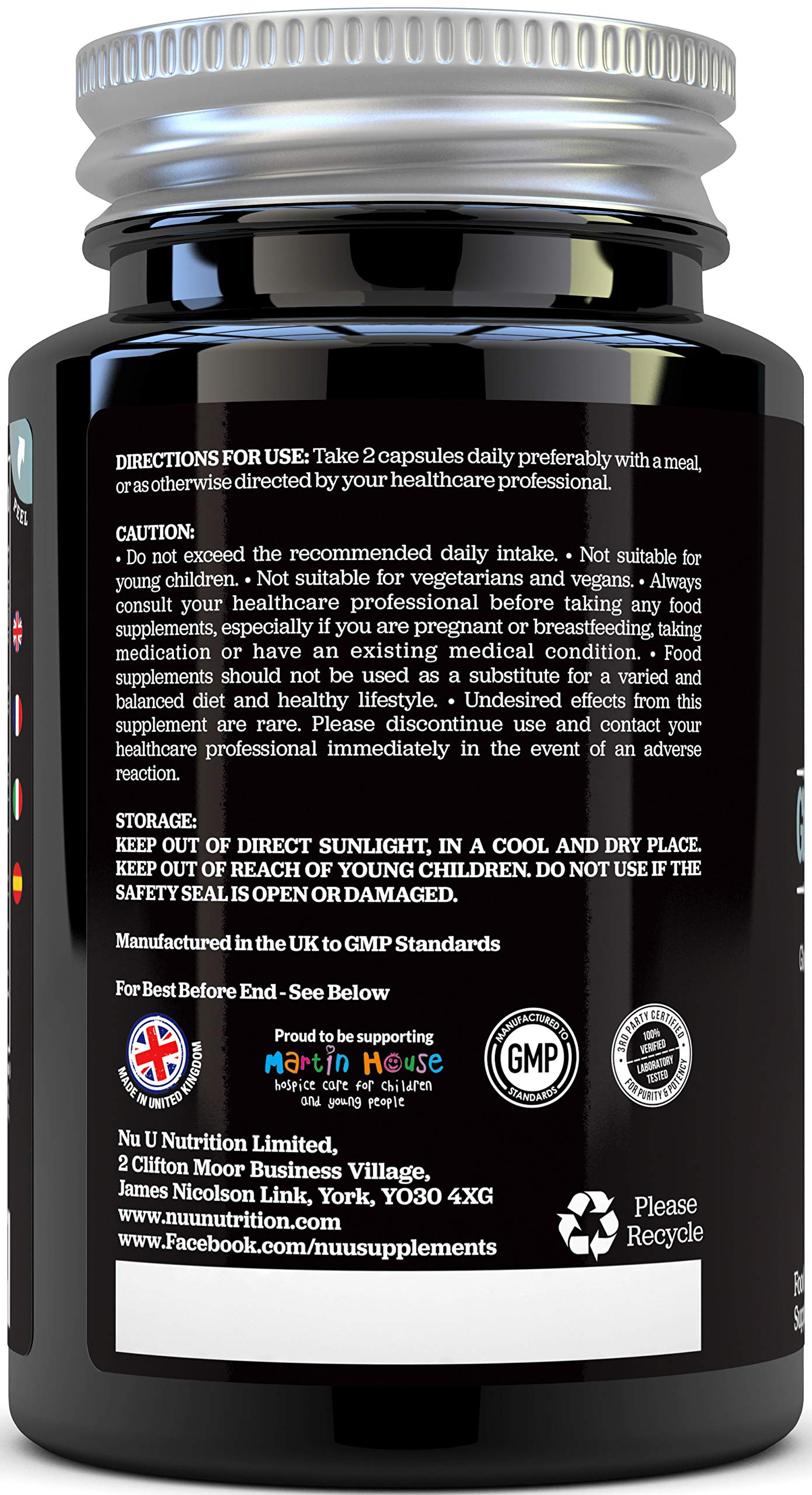 Glucosamine and Chondroitin, MSM, Vitamin C, Ginger, Turmeric Curcumin